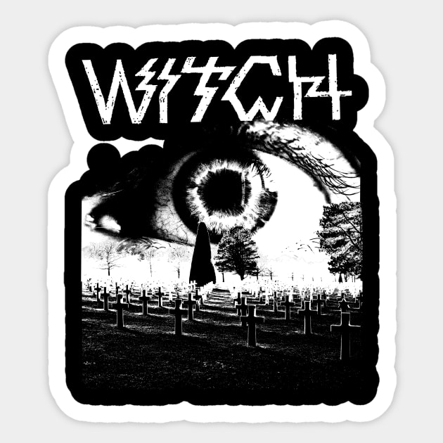 Witch stoner rock Sticker by rararizky.bandung